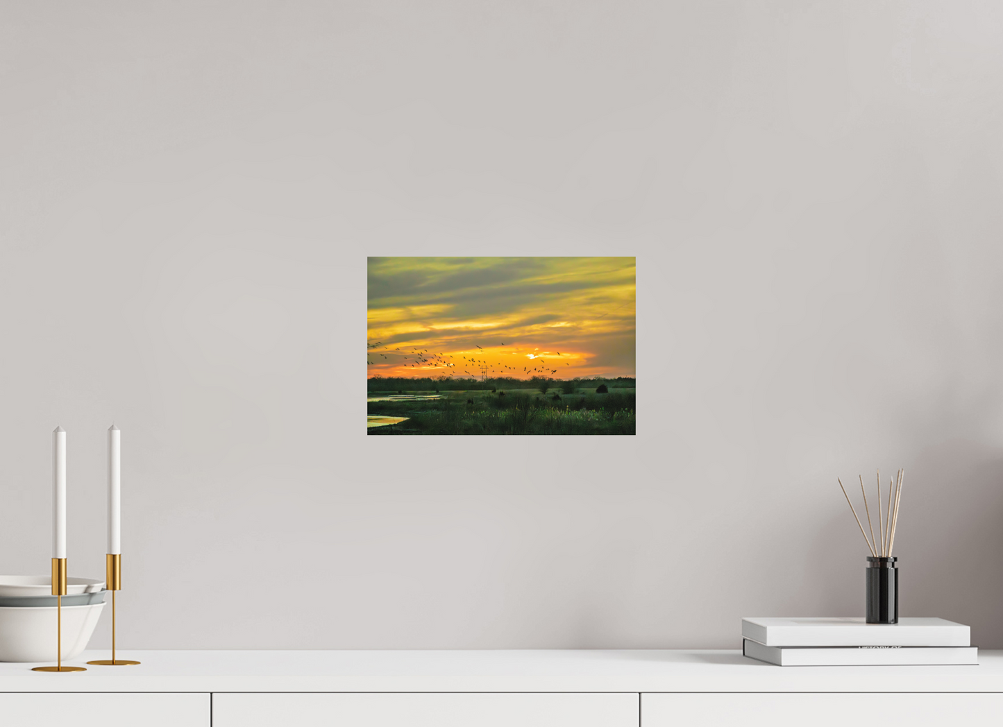 12 x 8″, Matte Print Sunset over Nebraska