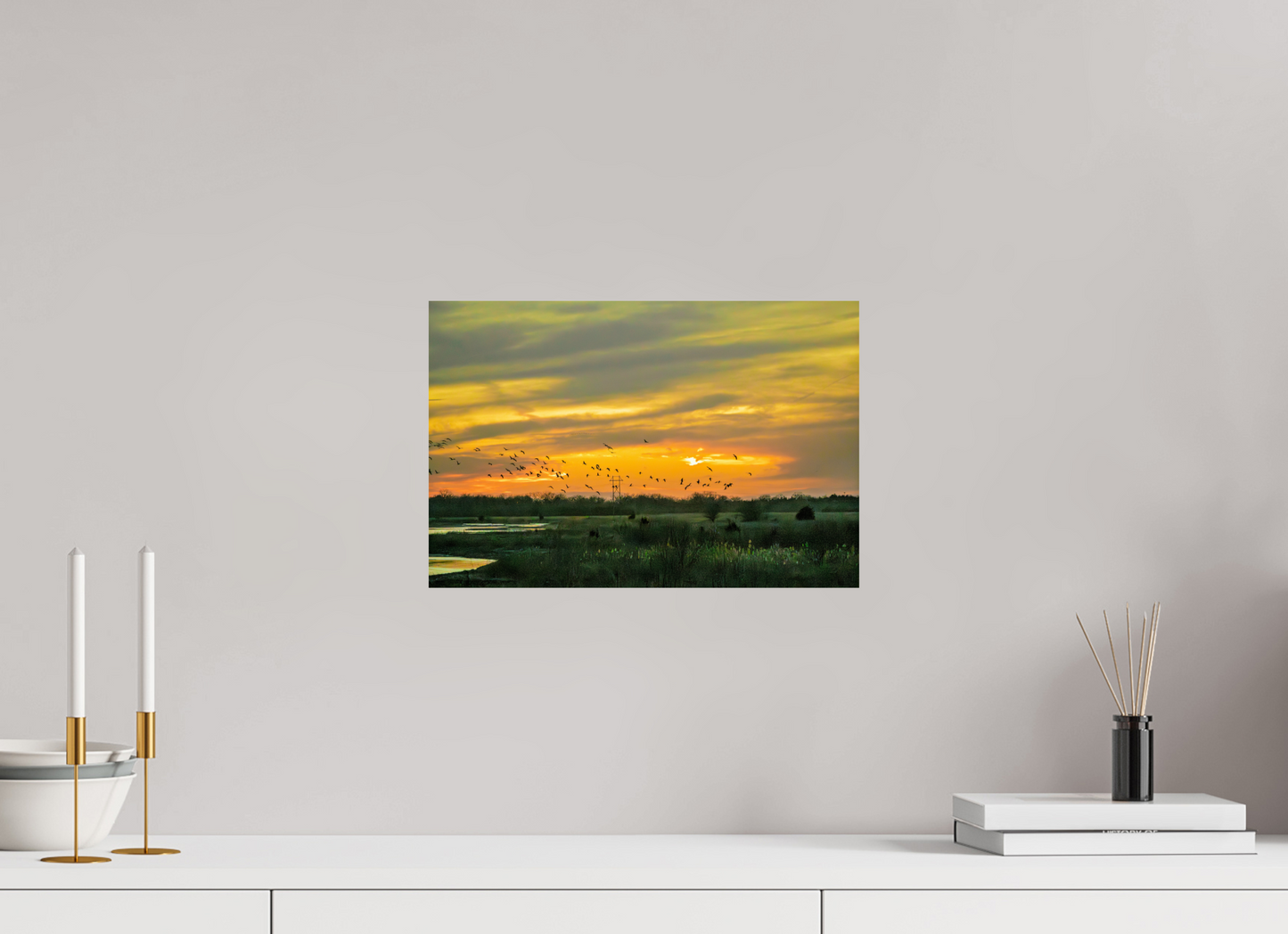 15 x 10″, Photo Print On Fuji Crystal DP II Sunset over Nebraska