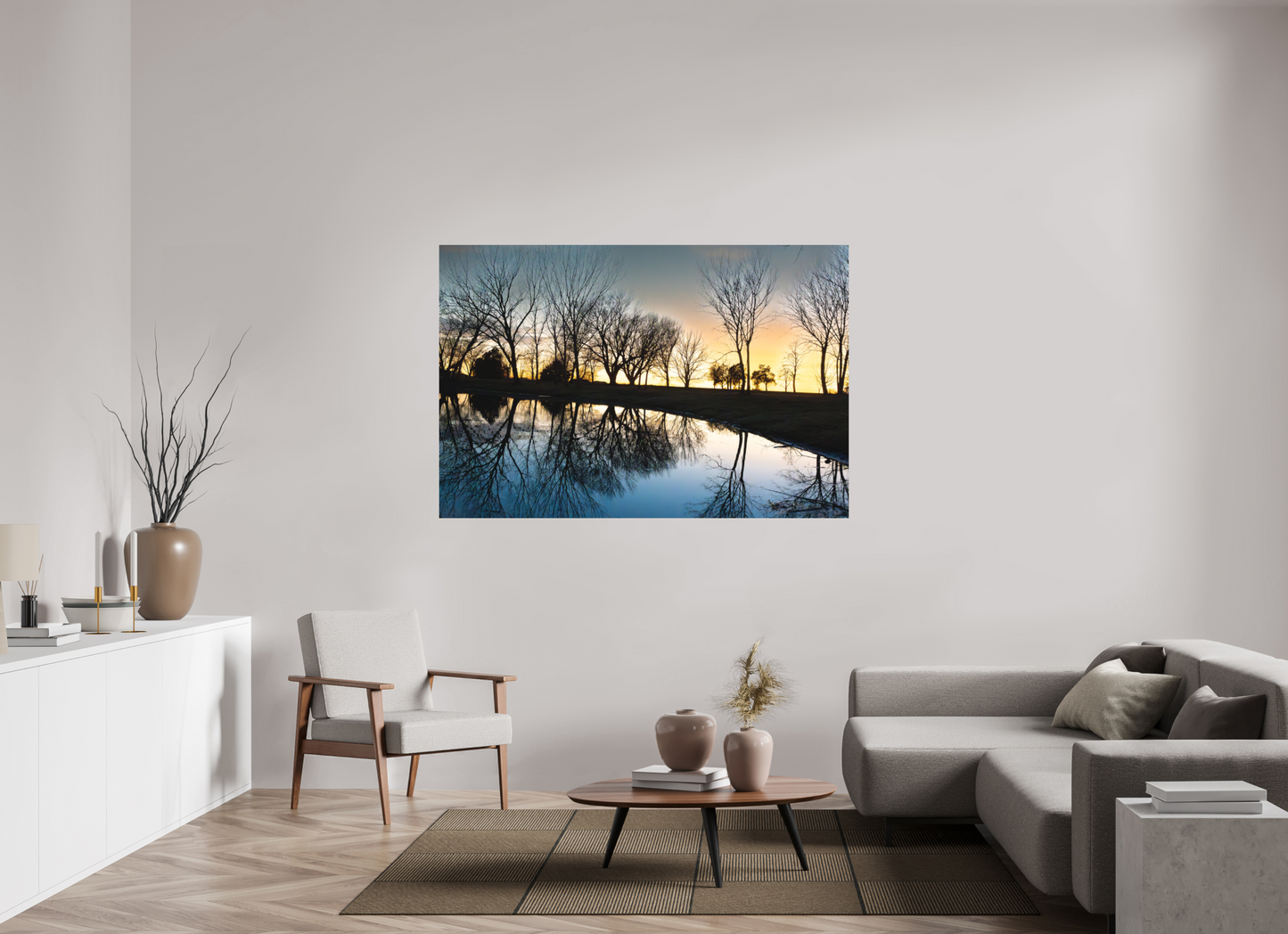 66 x 44″, Matte Print Nebraska Sunset