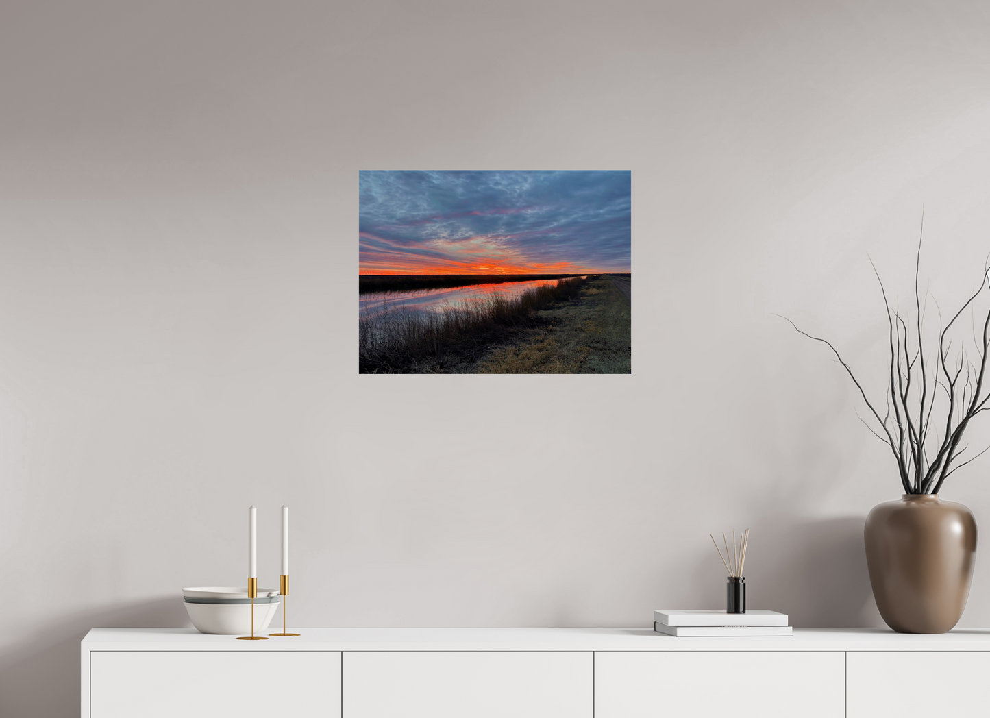 24 x 18″, Glossy Print Cheyenne Sundown