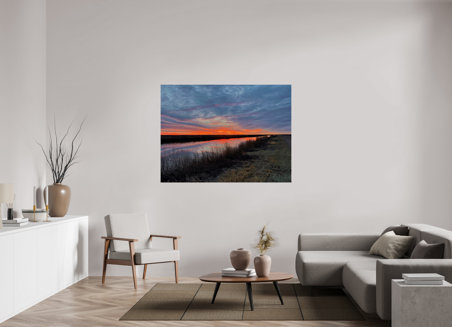 60 x 45″, Glossy Print Cheyenne Sundown