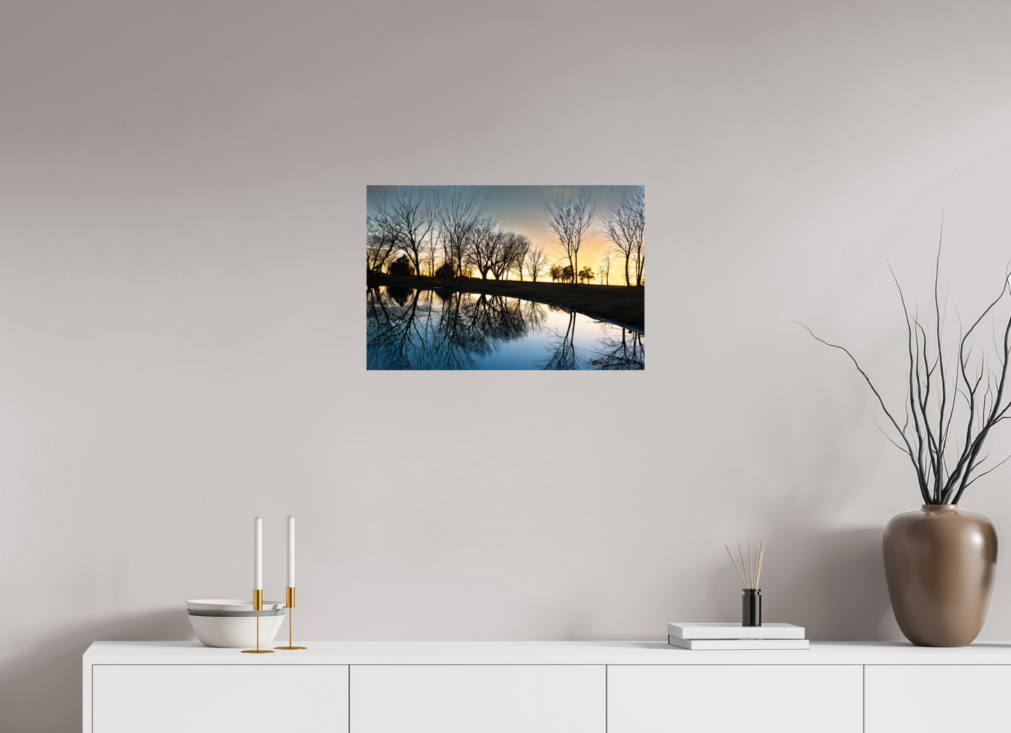 24 x 16″, Crystal Pearl Paper Nebraska Sunset
