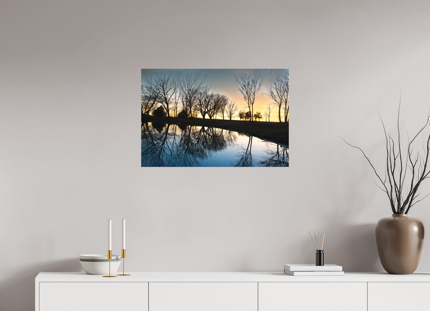 30 x 20″, Matte Print Nebraska Sunset