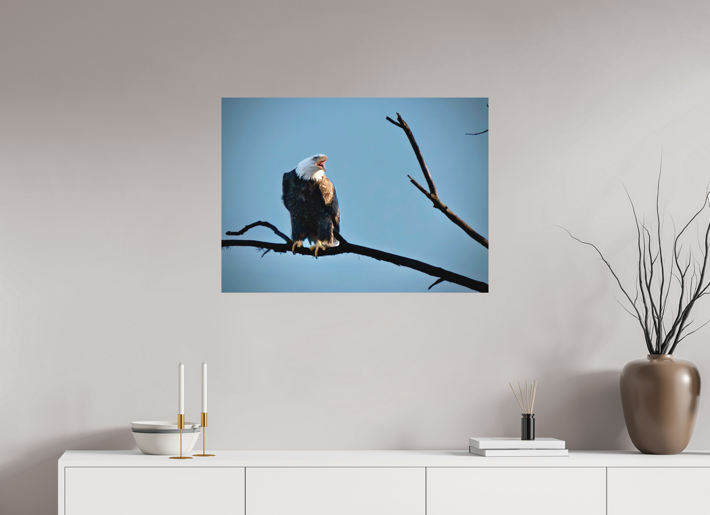 32.9 x 24″, Matte Print Screaming Eagle