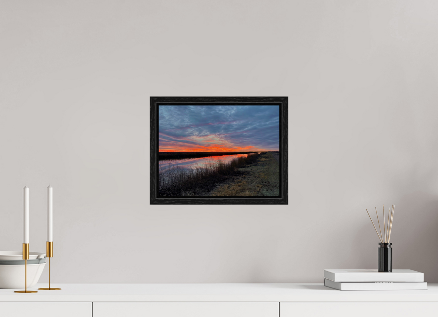 12 x 9″, Floater Frame Cheyenne Sundown