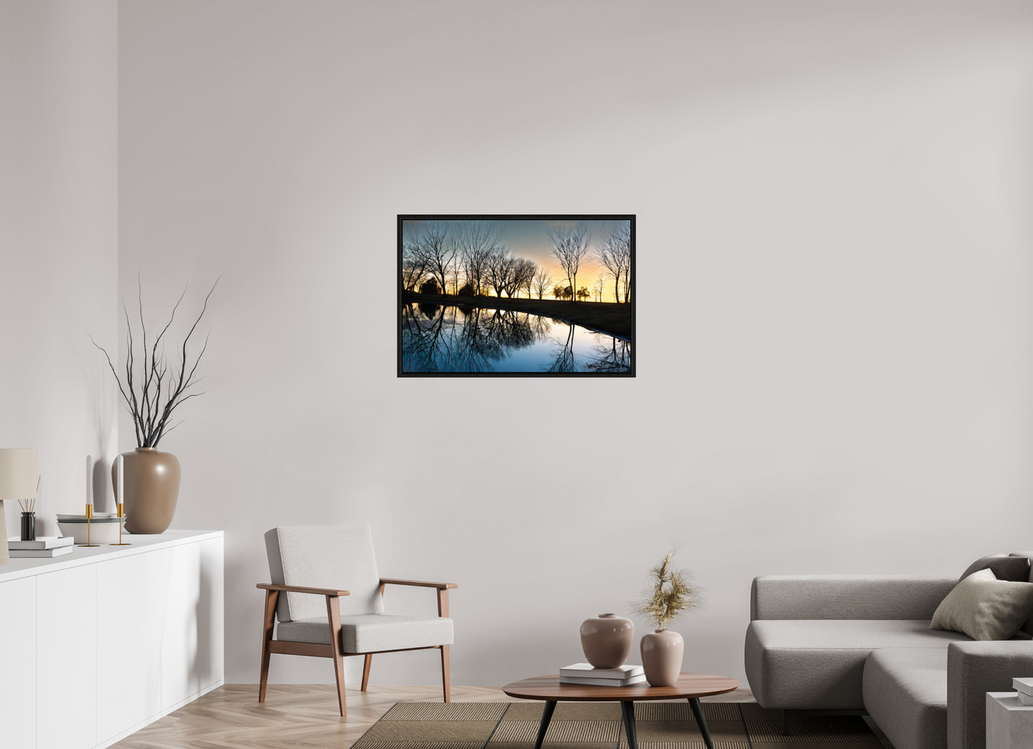 36 x 24″, Floater Frame Nebraska Sunset