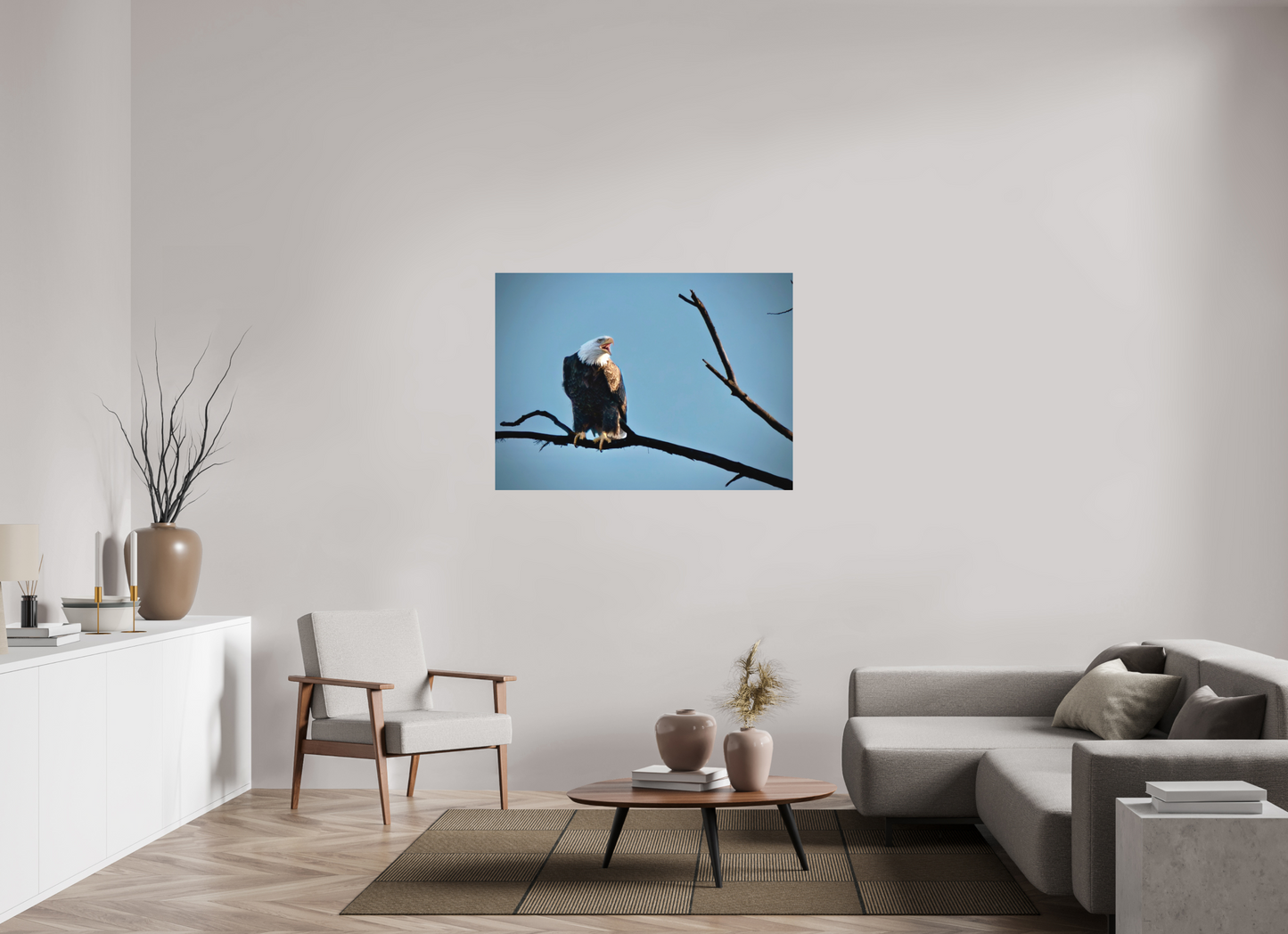 48 x 35″, Matte Print Screaming Eagle