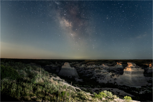 LIttle Jerusalem Badlands State Park under the Stars