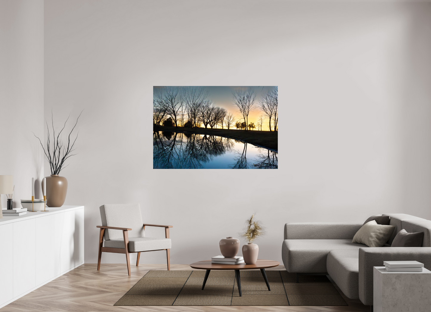 60 x 40″, Crystal Pearl Paper Nebraska Sunset