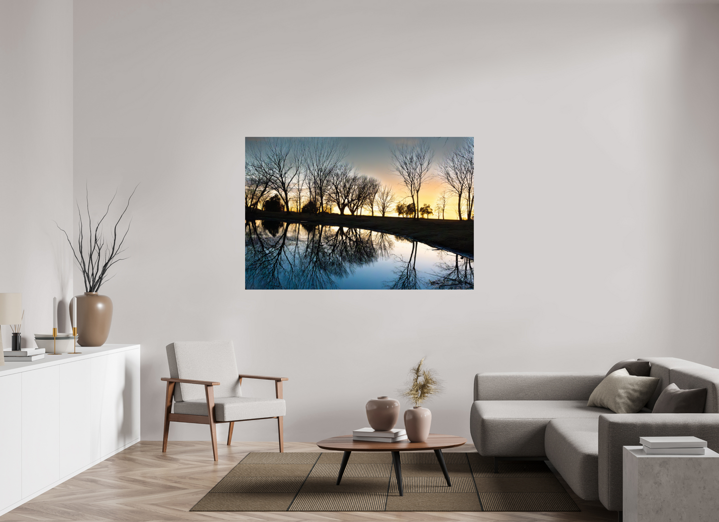 66 x 44″, Glossy Print Nebraska Sunset