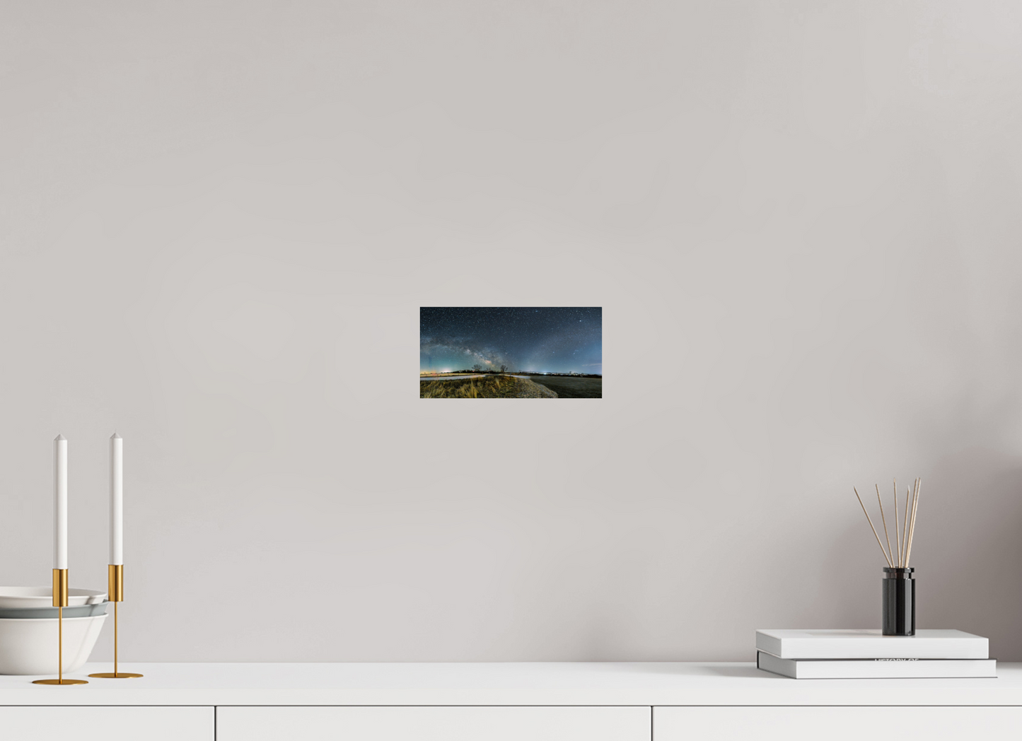 8 x 4″, Photo Print On Fuji Crystal DP II Two Galaxies on One Night Sky