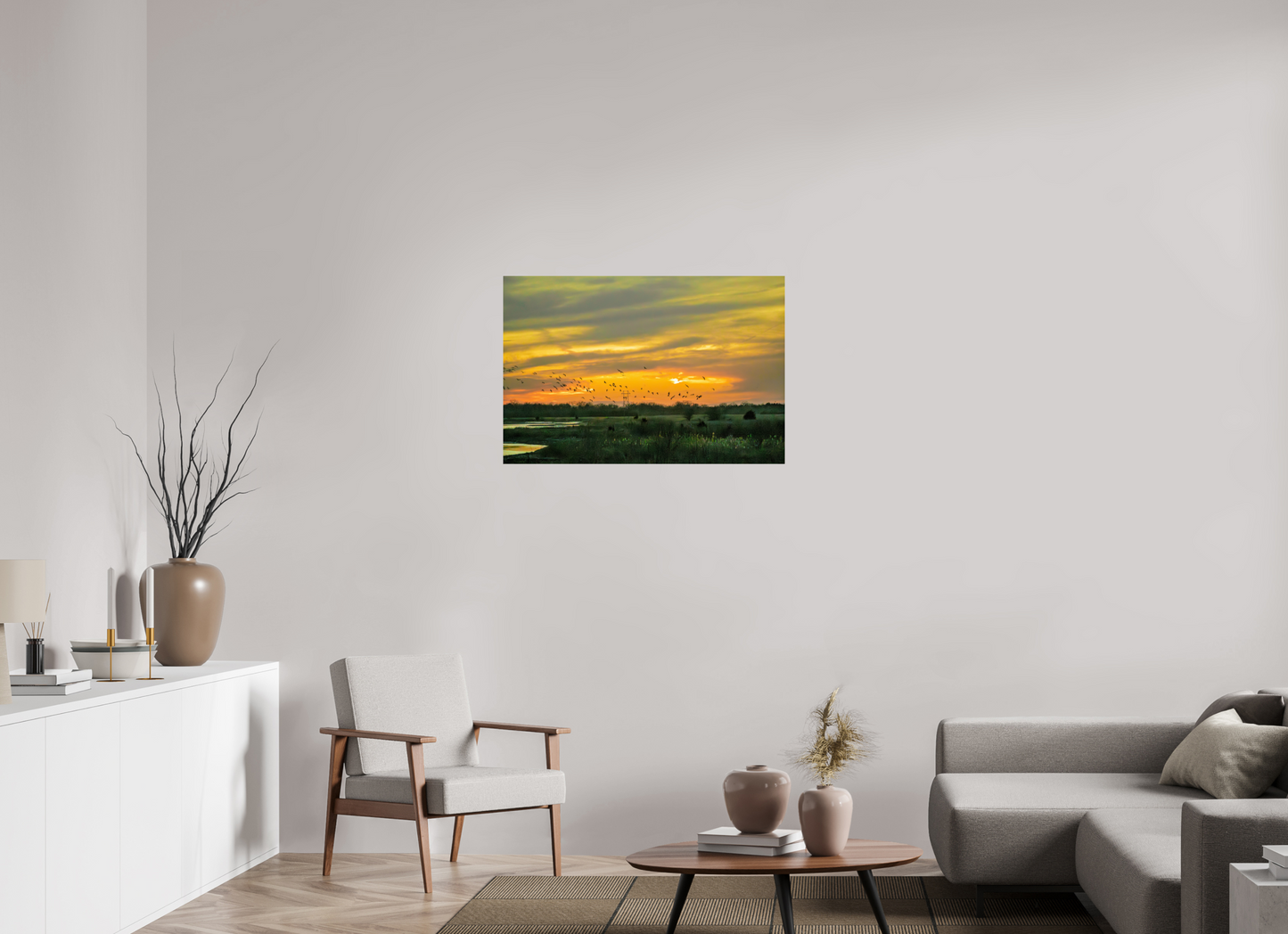 36 x 24″, Photo Print On Fuji Crystal DP II Sunset over Nebraska