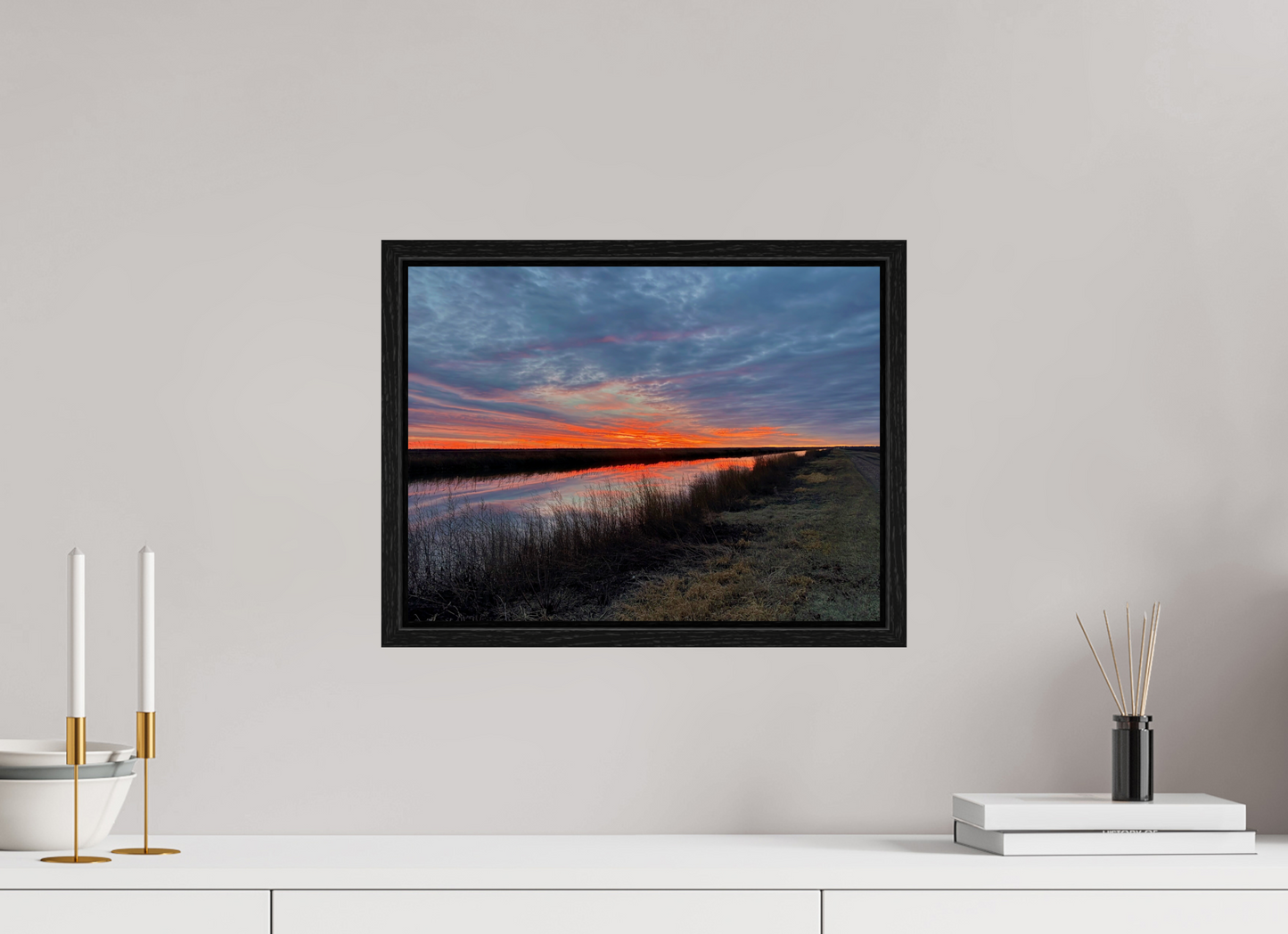 16 x 12″, Floater Frame Cheyenne Sundown